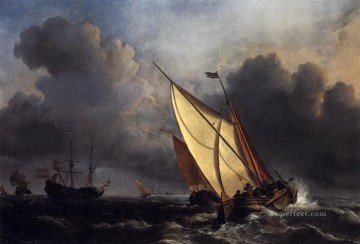 Barcos pesqueros holandeses en una tormenta Turner Pinturas al óleo